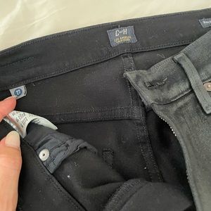 Citizen of humanity black faux leather shine pants size 27